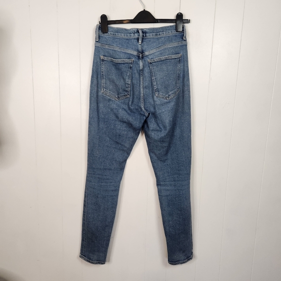 AGOLDE Pinch Waist Skinny Jeans Stretch Ultra High Rise Size 27 - Picture 3 of 10